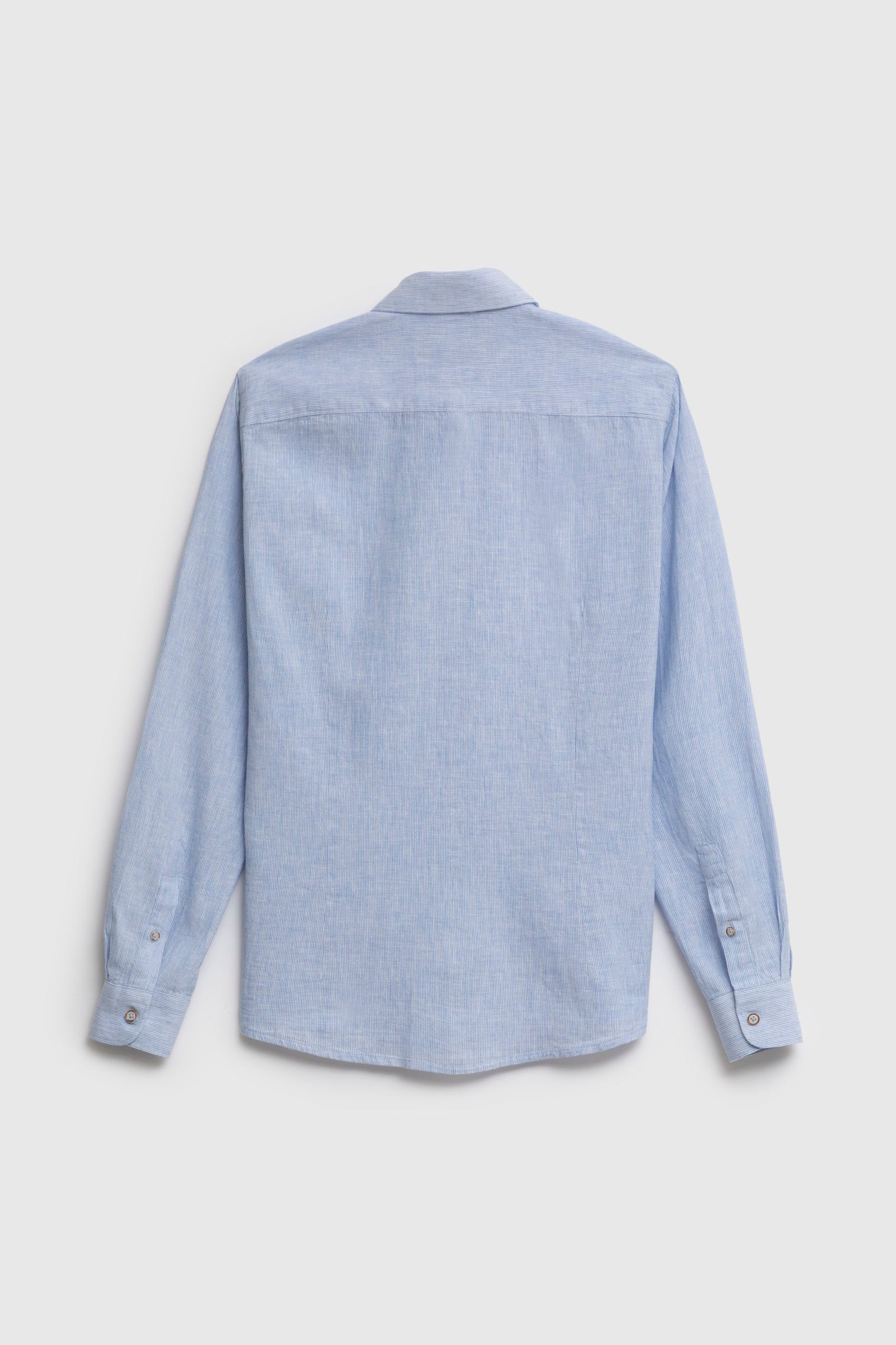 Camicia in fantasia di Lino Cotone con collo classico piccolo