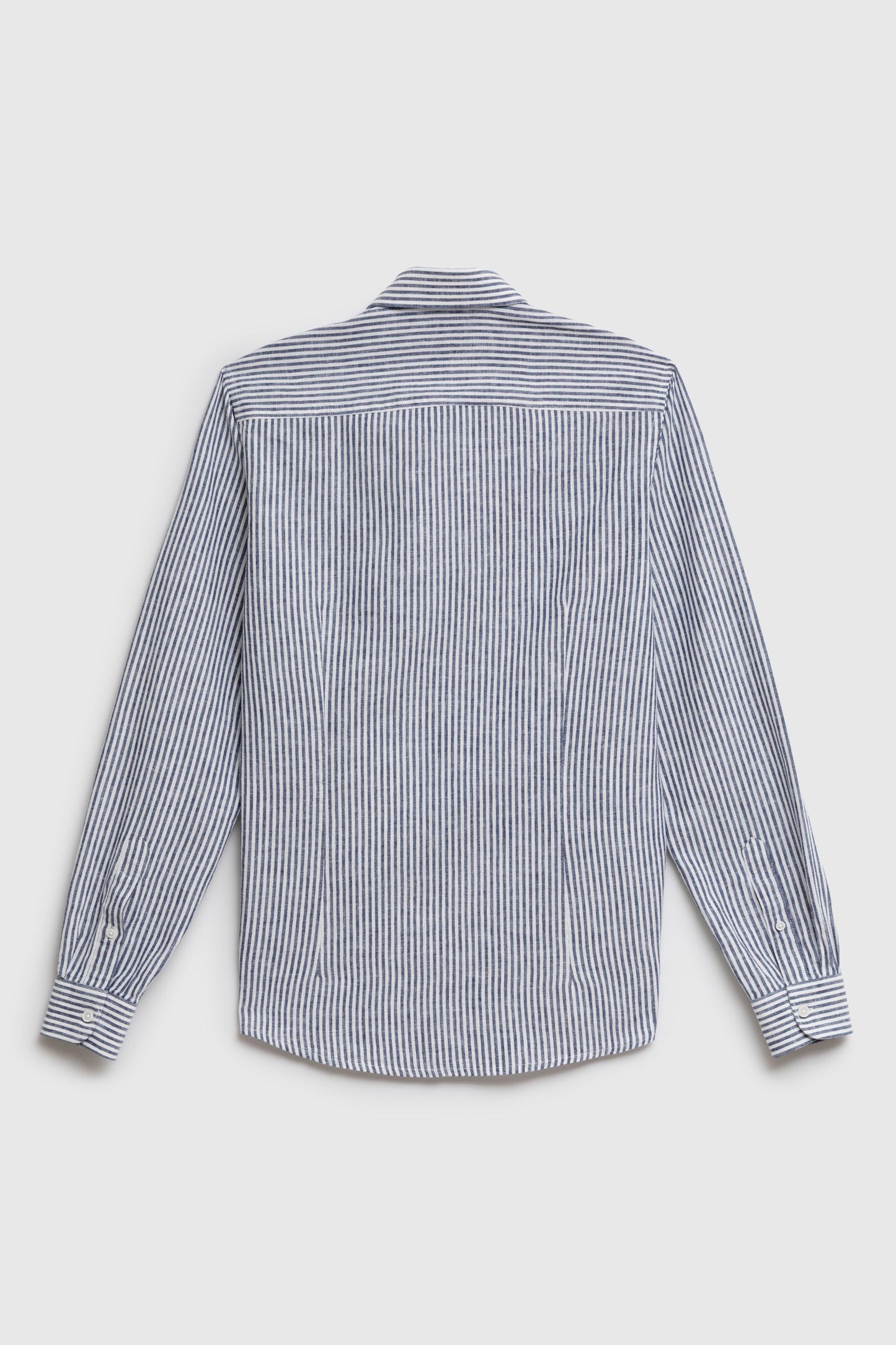 Camicia in fantasia di Lino Cotone con collo classico piccolo